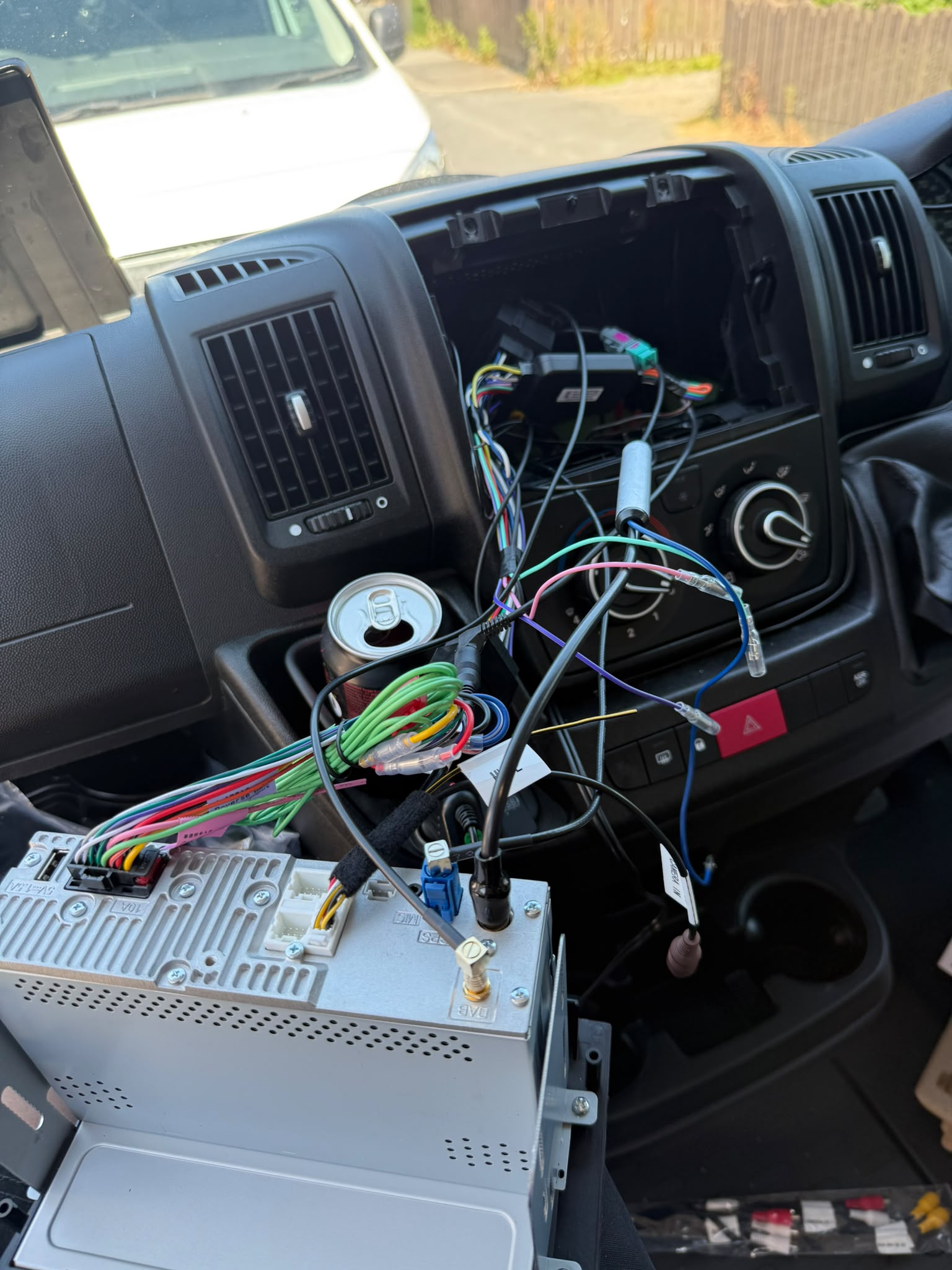 Android stereo installed in car